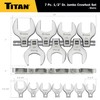 Titan 17670 7-Piece 1/2-Inch Drive Metric Jumbo Crowfoot Wrench Set