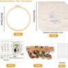 BLAZDEVE 4 Set Beginner Embroidery Kit, Easy Hand Embroidery Kit