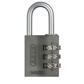 Padlock Combination Aluminum 30mm Titanium