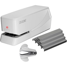 Coruscant Electric Stapler, No Jam Easy Reload, 25 Sheet Automatic Staplers for Desk, with 2000 Staples and 1 Staple Remover, Electric Desktop AC or Battery Powered for Classroom Office Home