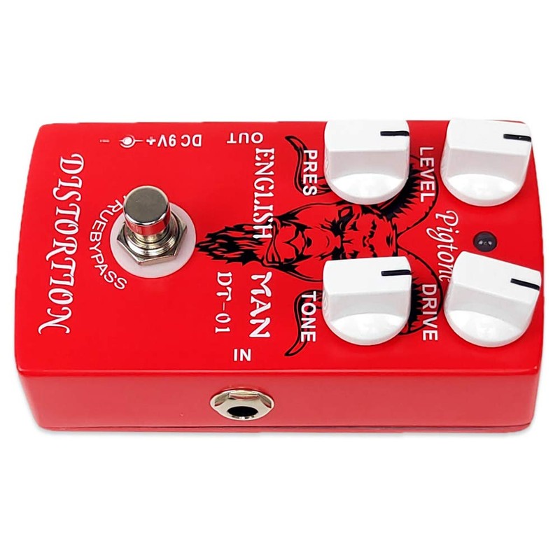 pigtone Pedal de efectos de guitarra PP-24 Classic Distortion analógico
