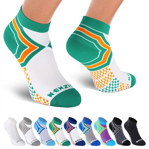 NEWZILL Low Cut Compression Socks (15-20 mmHg / One Pair) for Men & Women - U.S Olympic Fencer Recommend