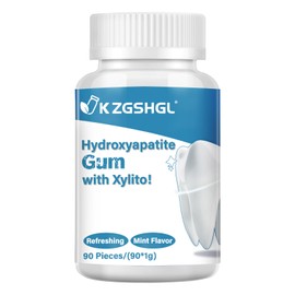 Non-Nano Hydroxyapatite Gum for Teeth Remineralization, Sugar-Free Mint Chewing Gum with Xylitol | 90 Pieces-1PCS-A1