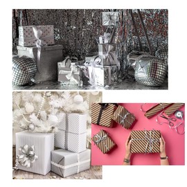 Libetui 12 mm Decorative Satin Ribbon for Christmas Decorations and Gift Packaging, Balloons, Flower Bouquets, and Weddings - 25 m Roll