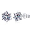 KRKC&CO Cubic Zirconia Stud Earrings Women's 925 Silver Earrings, White