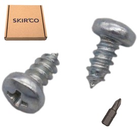 SKIR'CO (Pack of 100) Zinc Plated Steel 2.9 x 6.5mm Self Tapping Screws DIN 7981C Pan Head Screws PH Head