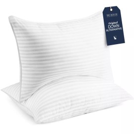 Beckham Hotel Collection Bed Pillows Standard / Queen Size Set of 2 - Down Al...