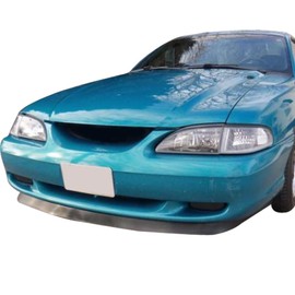 Front Bumper Lip Compatible with 1994-1998 Ford Mustang, GT Style PU Black Front Lip Spoiler Splitter by IKON MOTORSPORTS, 1995 1996 1997