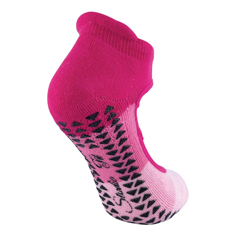 Pack of 2 Women's Cotton Colourful Non-Slip Yoga Socks with