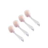 Seven Star face wash brush, transparent, 4 pieces / 세븐스타 세안솔, 투명, 4개