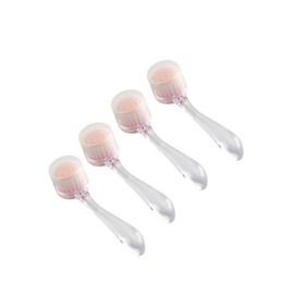 Seven Star face wash brush, transparent, 4 pieces / 세븐스타 세안솔, 투명, 4개