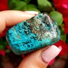 Shattuckite with malachite Tumbled & Hand Polished Natural Healing Crystal