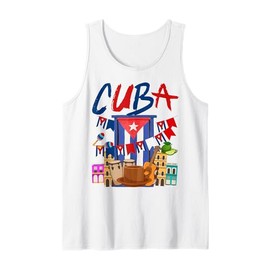 Cuban Flag Outfit Ideas For Women & Cubana Latino Heritage Tank Top