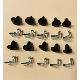 OK Parts VW Bug Beetle Door Panel Clip & Rubber Seal 20 Pc Kit N143893 T1 T2 T3 EMPI 4846