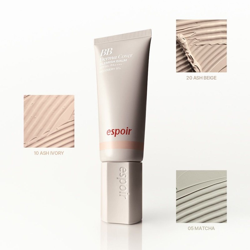 Espoir NEW Derma Cover Blemish Balm 40g (BB Cream) Matcha