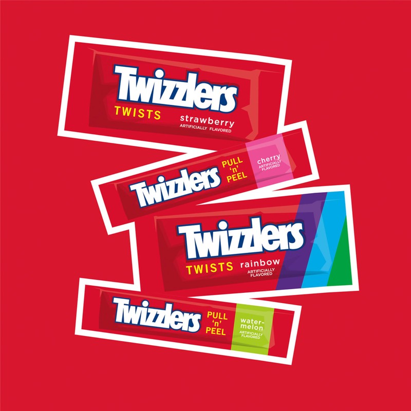 TWIZZLERS Assorted Flavored Licorice Style, Candy Bulk Party Pack, 46.34