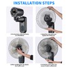 Aotop 16 inch Wall Mount Fan with Remote Control -