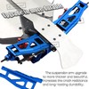 Rcarmumb Upgrades Part for 1/10 Rustler 4x4 BL-2S（#67164-4）,Alloy Front Rear