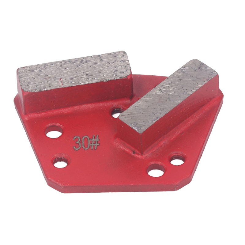 3Pcs Diamond Grinding Shoes 30 Grits Trapezoid Concrete Floor Cutting