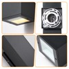 DAKAFUL Dimmable Wall Lights Outdoor 2 Packs, Integrated LED Square