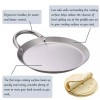 Belen’s Kitchen Supply Comalito De Acero Inoxidable 8.5” In Stainless