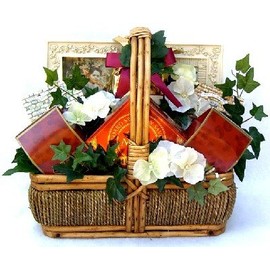In Sympathy: Bereavement Gift Basket (Medium),with Photo Frame and Comfort Foods