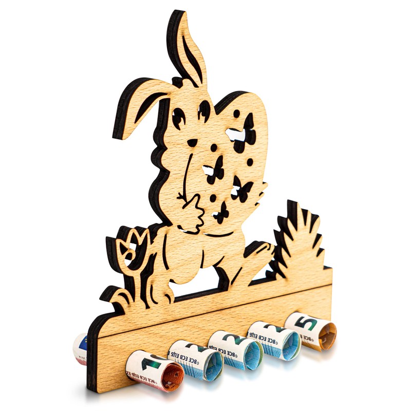 DARO Design - Easter, Easter bunny - money gift wood