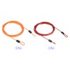 M METERXITY 2PCS Safety Cable Plastic Coated Steel Locking Rope