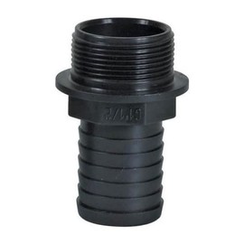 Ribiland PRRAC1MX19 Grooved Connector, Plastic, M, 1"/19, Black, 7x4x4 cm