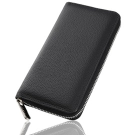 NobleTicks Wallet, Long Wallet, Green Wallet, More Taste, Men's Sorting, Large Capacity, Genuine Leather, Smartphone Storage, Simple