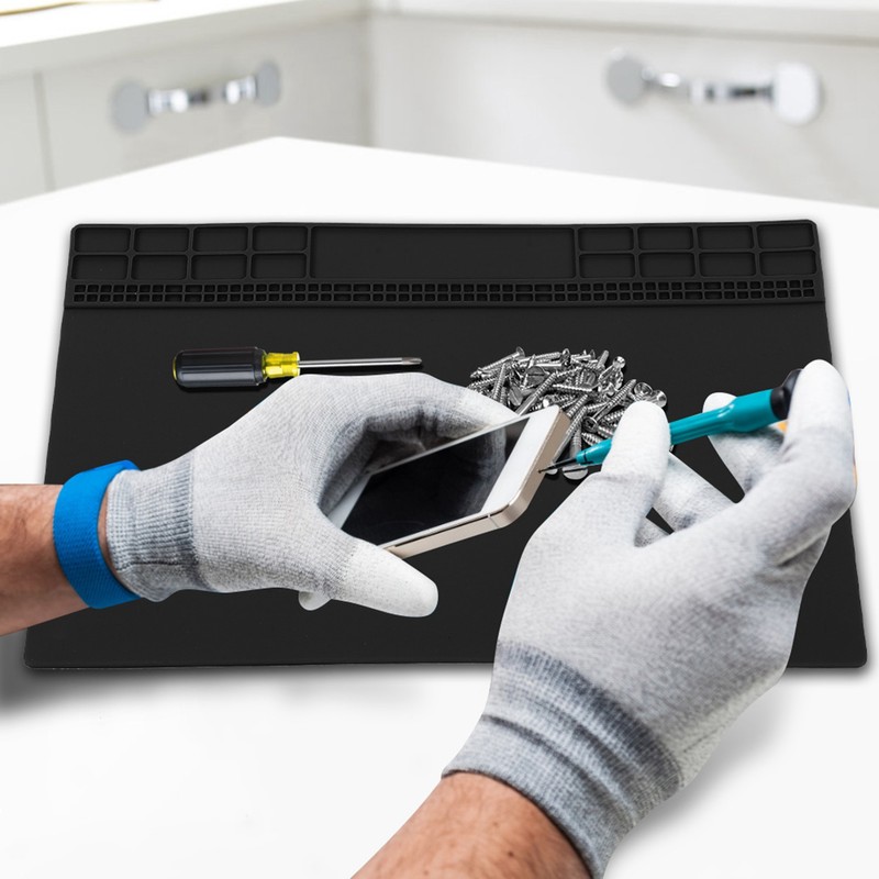 Repair Mat Heat Resistant Magnetic Silicone Computer Phone Solder Station