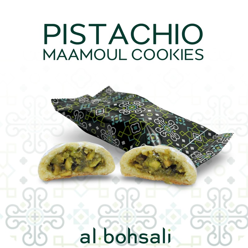 Al Bohsali Maamoul Pistachio, Walnut, and Date Filled Shortbread Cookies