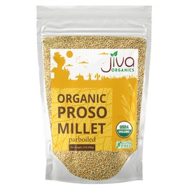 Jiva Organics Proso Millet 2 LB Bag | Whole Grain, Gluten-Free & Organic | High Protein & Fiber-Rich Superfood for Indian Cooking