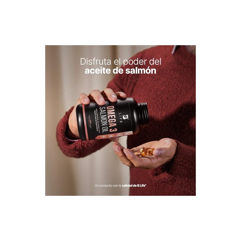 Omega Aceite Puro Salmón 200 Cápsulas 1000 Por Porción Ingredientes
