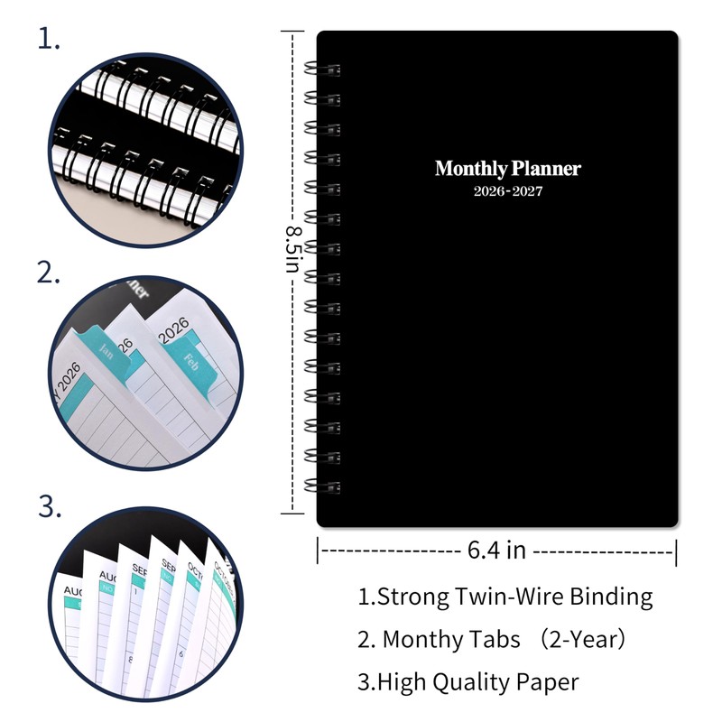 2026-2027 Monthly Planner/Calendar - 2026-2027 Monthly Planner, Jan. 2026 -
