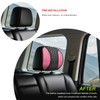 BWBWND Car Headrest Cover, Soft Leather Auto Seat Head Rest