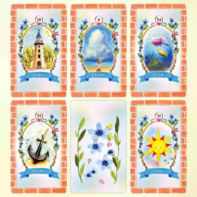 Blue Star Lenormand | Chacha Miko, 36 Cards, Simple Instruction