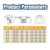 1/4"-20 90PCS SAE Rivet Nut Ass 304 Stainless Steel Flat