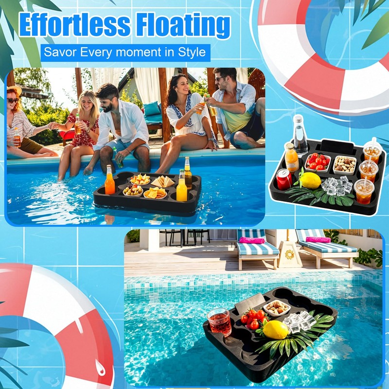 Aodaer Floating Drink Holder Floating Table for Pool & Hot