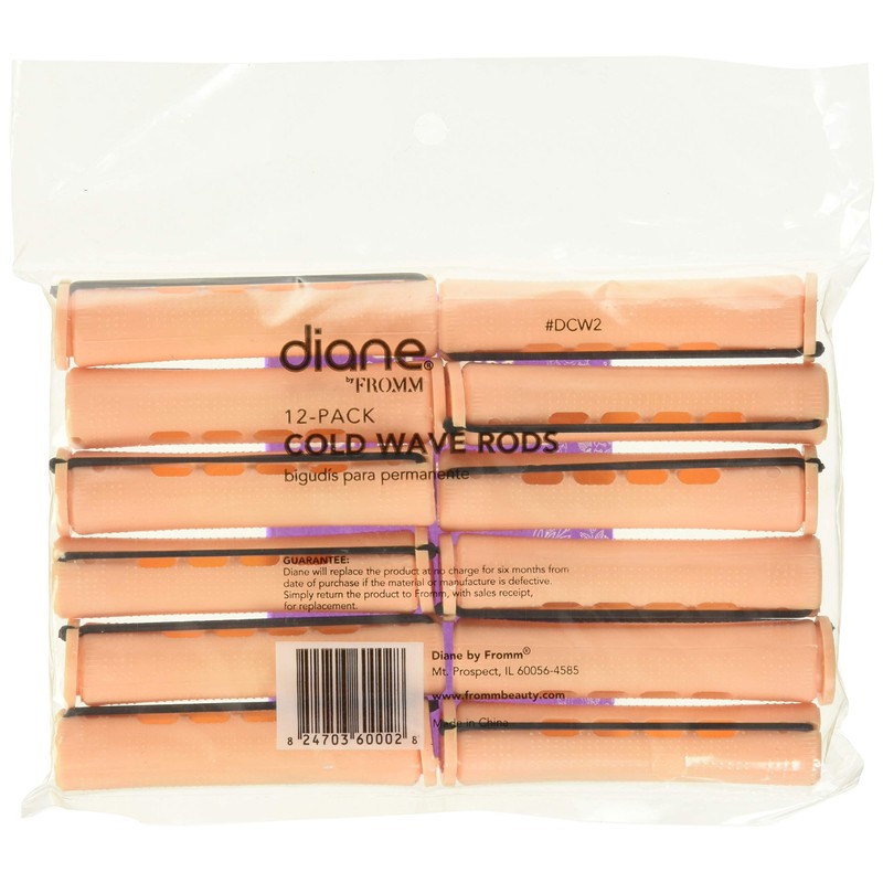 Diane Cold Wave Rods, Sand, 11/16", Set of 12