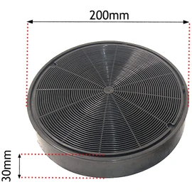 SPARES2GO Type EFF62 Charcoal Carbon Filters for Electrolux Cooker Hood Vent (200 x 30 mm, Pack of 2)