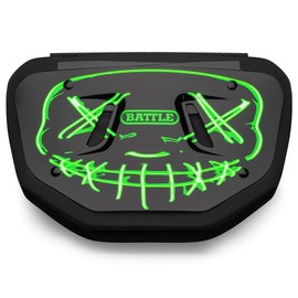 Battle Sports Novelty Football Back Plate- Lower Backplate - Rear Lower Back Protector Hard Outer Shell & Contoured Foam for Youth, Kids and Adults