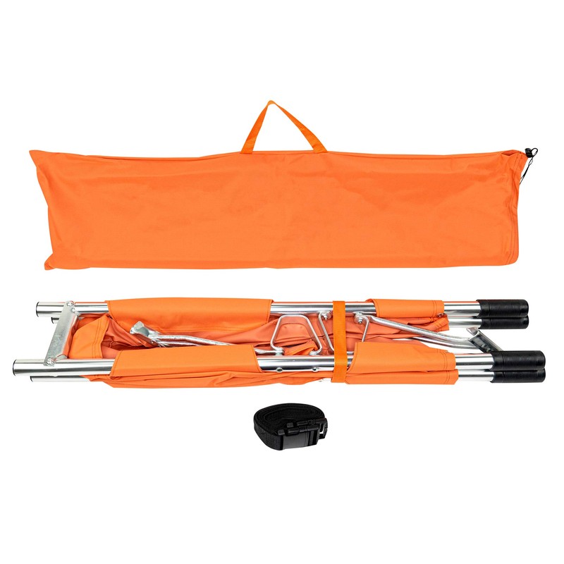 LINE2design Folding Portable Stretcher with Handles, Carrying Case and Straps