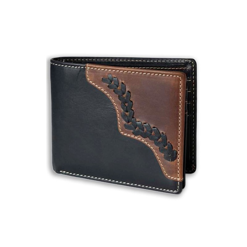 UC Leather Company Wallet for Men-Genuine Leather RFID Blocking Bifold