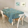 Walmsco Tablecloth White Floral Retro Painting Decor For Dining Room