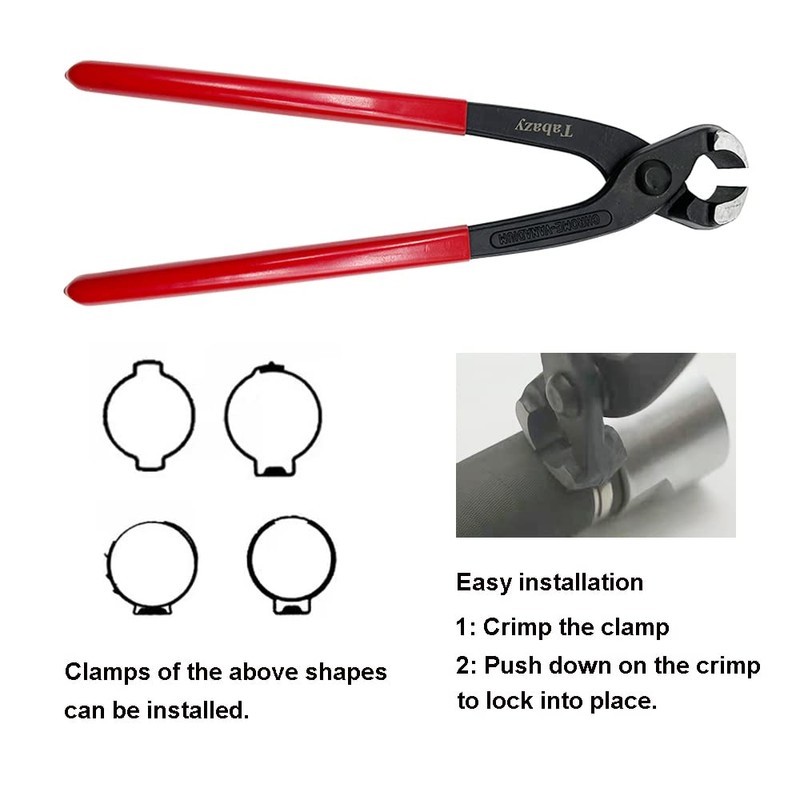 CV Joint Banding Tool with Cutter, Ear Clamp Pliers with