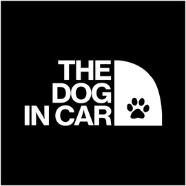 Kirimojiichiba The Dog in Car, Dog in Car, Driving on Dog, Cutout Sticker, Waterproof, Waterproof, Seal, Cut Letter, Cutting Sticker, Instruction Manual Included, 16 Colors Available (White)