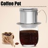 Drip Coffee Filter Pot Silver 304 Stainless Steel Hhousehold Bbrewing