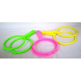 Goldfish and Super Ball Scooping Frame, One-Touch Poi, Pink, Green, Yellow, 2 Each
