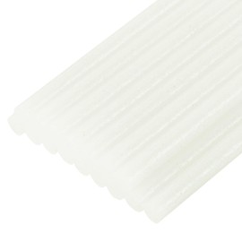 uxcell Mini Hot Glue Gun Sticks 4-inch x 0.27-inch for Glue Gun, Glitter White 16pcs
